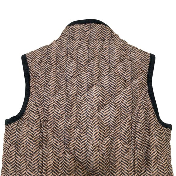 Janie and Jack Collection Quilted Peplum Vest Baby 18-24 Months Chevron Brown - Picture 4 of 11